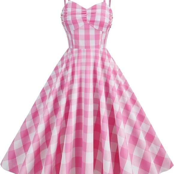 Dresses & Skirts - Barbie dress pink gingham - Halloween